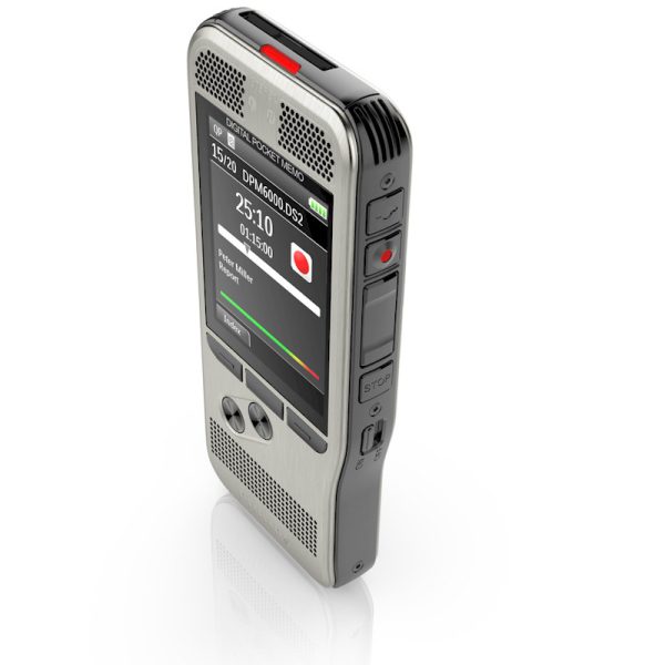 Philips DPM6000 - PocketMemo met kleurenscherm en drukknopbediening. bovenaanzicht
