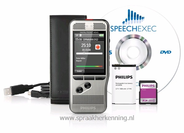 Philips DPM6000 -  Philips PocketMemo,kleurenscherm en drukknopbediening