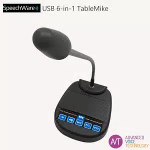 SpeechWare 6-in-1 tafelmicrofoon - De perfecte microfoon voor o.a. Dragon spraakherkenning - Bij AVT Benelux