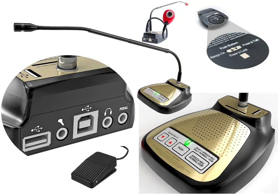 SpeechWare 9-in-1 TableMike - de beste tafelmicrofoons voor Dragon spraakherkenning