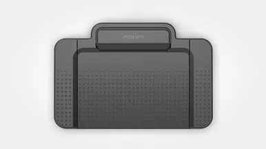 Voetpedaal voor transcriptie - bestuur met uw voet het beluisteren van de opgenomen dictaten