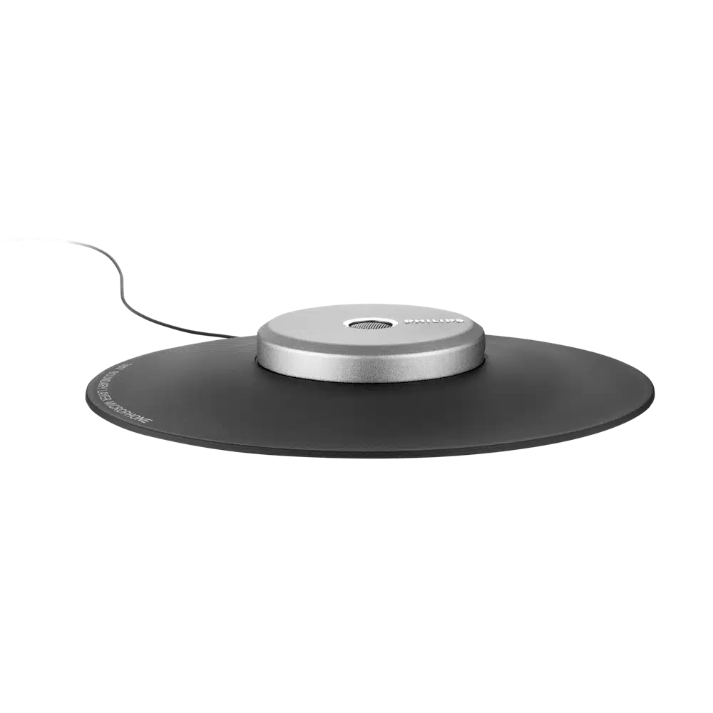 Vergadermicrofoon als aanvulling op uw Philips PocketMemo recorder.