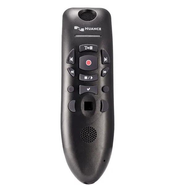 Met Nuance PowerMic III kunt u eenvoudiger op een eenvoudige manier uw teksten maken door te dicteren met gebruik van de Dragon spraakherkenningssoftware.