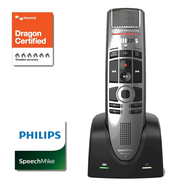Philips SpeechMike Premium Air SMP4000 Dragon certified handmicrofoon