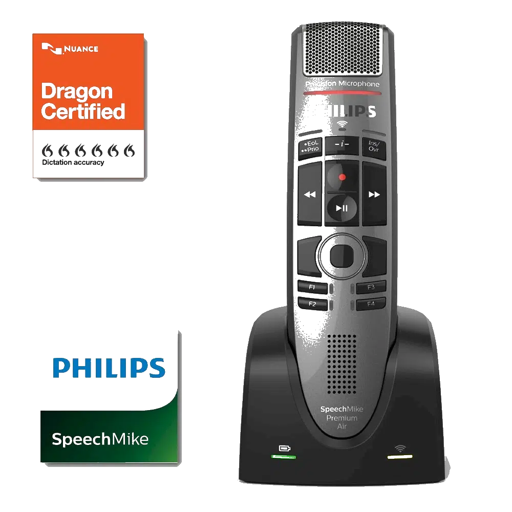 Philips SpeechMike Premium Air SMP4000 Dragon certified handmicrofoon