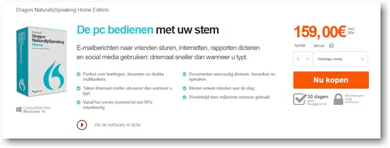 Nuance stopt support voor Dragon 13 maar levert zelf de Dragon 13 Home voor de prijs waar voorheen de Premium voor geleverd werd.