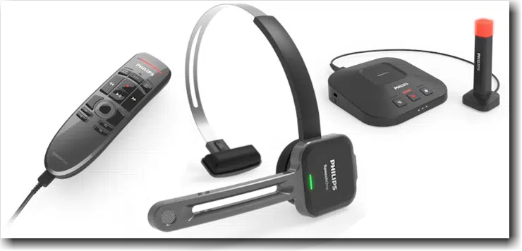 AVT Blog - NIEUW: Philips SpeechOne PSM6800 Dicteerheadset met basistation statuslampje afstandsbediening SpeechExec Pro dictate