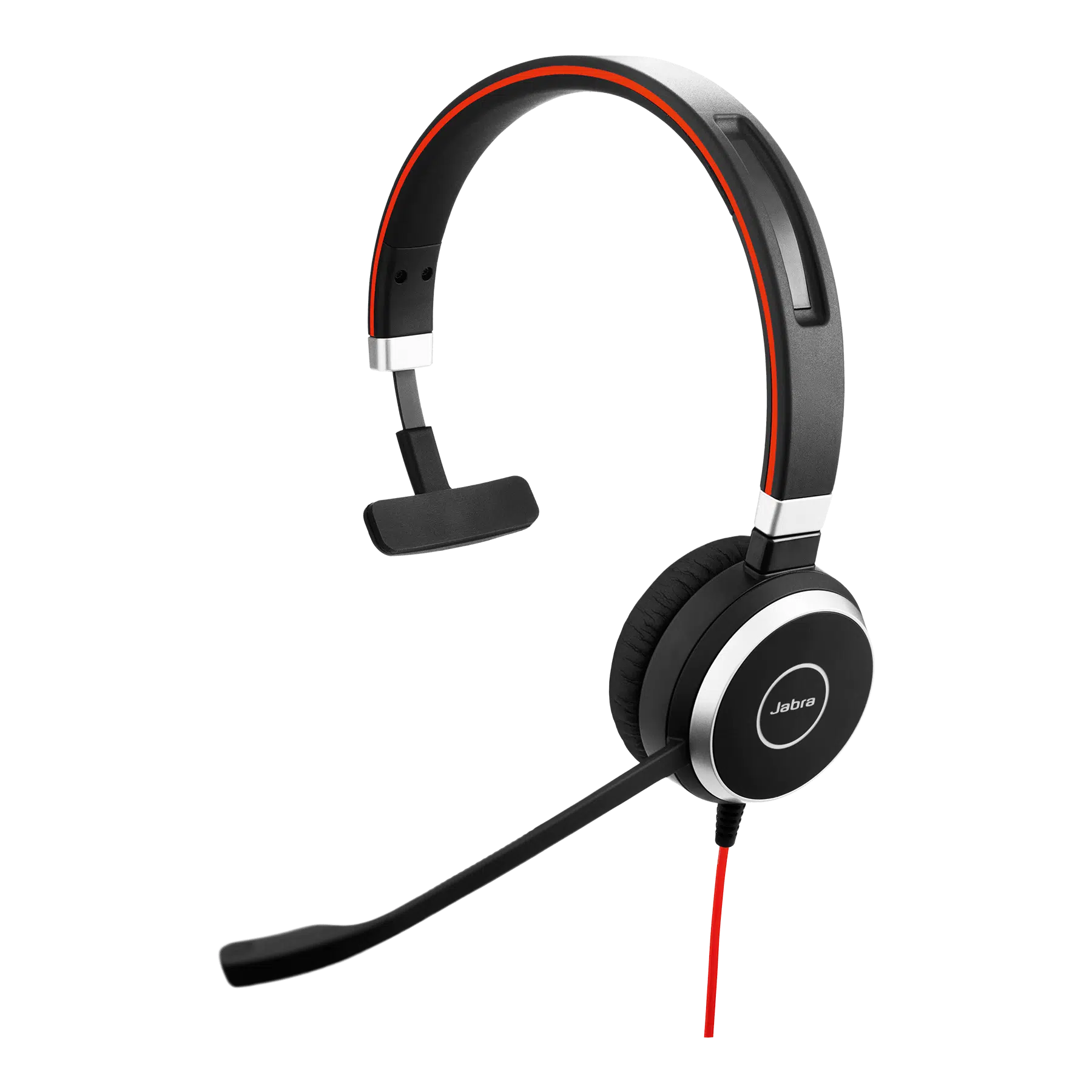 Jabra Evolve 40 USB mono-headset met USB- en 3.5mm aansluiting en Noise Canelling functie voor Dragon spraakherkenning in rumoerige ruimtes