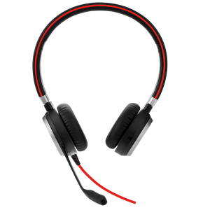 Jabra Evolve 40 USB stereo-headset met USB- en 3.5mm aansluiting en Noise Canelling functie voor Dragon spraakherkenning in rumoerige ruimtes