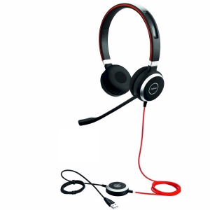Jabra Evolve 40 USB stereo-headset met USB- en 3.5mm aansluiting voor Dragon spraakherkenning