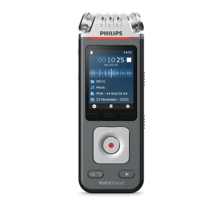 Philips VoiceTracer DVT6110 digitaal dicteerapparaat - vooraanzicht - Op voorraad bij AVT