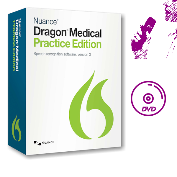 Dragon Medical Practice Edition 3 met Nuance PowerMic-3 dicteermicrofoon en DVD