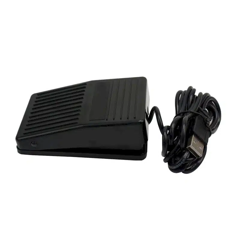 Bedien met de AVT USB-voetschakelaar uw Dragon spraakherkenning - zijkant