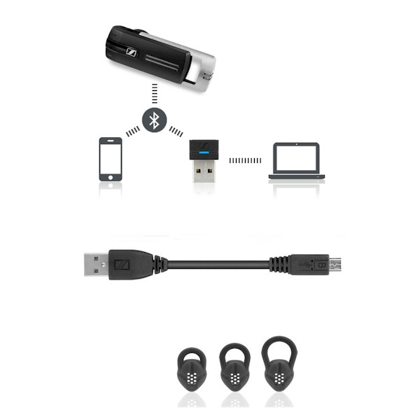 Epos Sennheiser Presence Grey UC - Bluetooth Headset - Zowel voor aan uw telefoon en aan uw pc - bij AVT Benelux