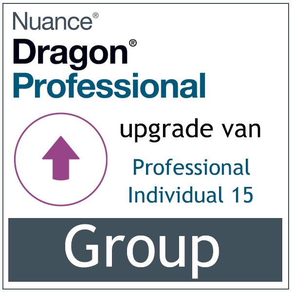 AVT spraak naar tekst - Spraakherkenning - Dragon Professional Group - Upgrade van Individual 15 - Bij-AVT
