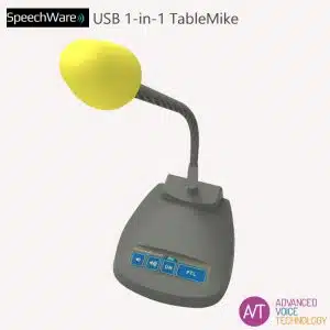 SpeechWare 1-in-1 tafelmicrofoon - De perfecte microfoon voor o.a. Dragon spraakherkenning - Bij AVT Benelux