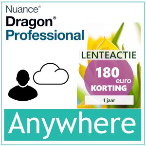 Lenteactie: Dragon Professional Anywhere + Dragon Anywhere Mobile met tot € 750,- korting - 1 jaar