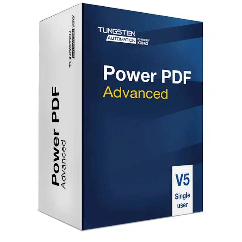 Kofax PowerPDF 5 Advanced - Geweldige PDF tool voor veilig maken en bewerken van PDF-documenten