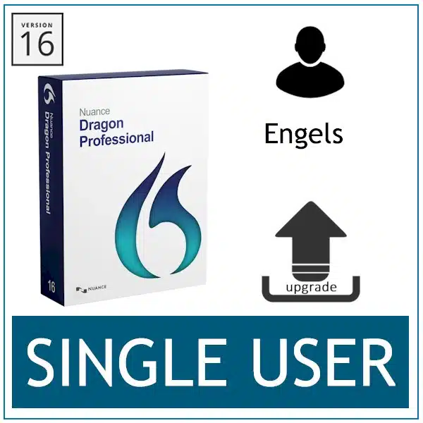 Nuance Dragon Professional 16 - UPGRADE - Single User - Engels - Bij AVT