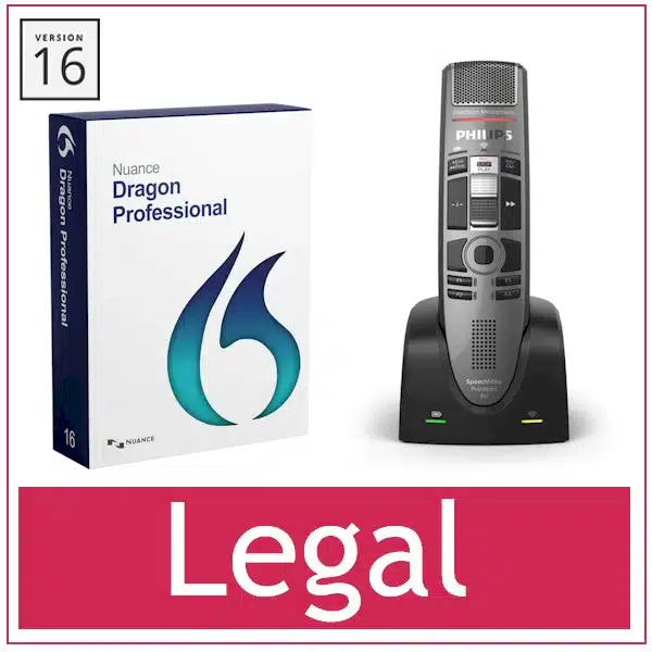 Nuance Dragon Legal voor juridische spraakherkenning - met Philips SMP4000 SpeechMike Premium Air handmicrofoon - Bij AVT, de specialist