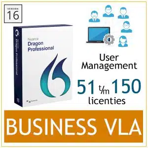 Nuance Dragon Professional 16 VLA User Management Utility - NUMAC - 51 t/m 150 licenties - Bij AVT