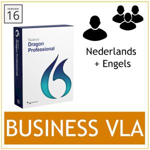 Nuance Dragon Professional 16 Business VLA - Volume Licence - Nederlands+Engels - Bij AVT