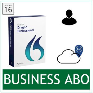 Nuance Dragon Professional 16 Business ABO - De Dragon 16 spraakherkenningssoftware als abonnement. Inclusief upgrades naar nieuwe versies en Cloud opslag van het spraakprofiel.
