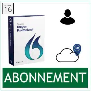 Nuance Dragon Professional 16 Abonnement - De Dragon 16 spraakherkenningssoftware als abonnement. Inclusief upgrades naar nieuwe versies en Cloud opslag van het spraakprofiel - Nederlands + Engels dicteren