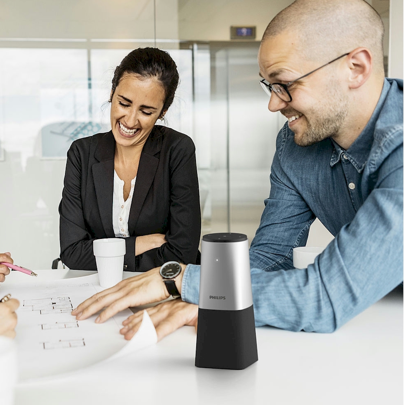 Vergaderingen opnemen doe je met een Philips SmartMeeting PSE0540 microfoon bij AVT verkrijgbaar