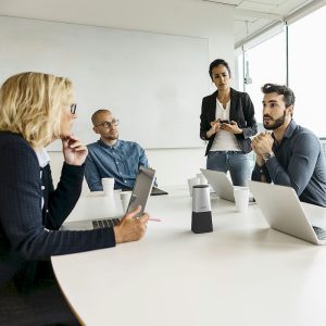 Vergaderingen opnemen doe je met een Philips SmartMeeting PSE0540 microfoon bij AVT verkrijgbaar