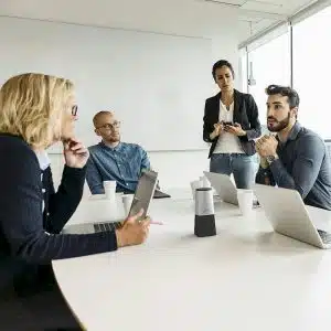 Vergaderingen opnemen doe je met een Philips SmartMeeting PSE0540 microfoon bij AVT verkrijgbaar