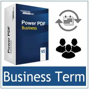 Tungsten PowerPDF Business Term – Jaarabonnement voor Teams - bij AVT, de Tungsten speciallisten
