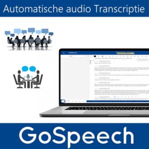 GoSpeech AI audio/video transcriptie