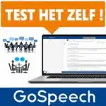 GoSpeech - automatische transcriptie (via AI spraakherkenning) van audio opnames van o.a. interviews, vergaderingen en lezingen - Test het zelf 14-dagen uit