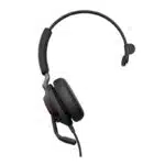 Jabra Evolve2 40 Mono headset voor o.a. Dragon spraakherkenning - met USB-A en USB-C aansluiting