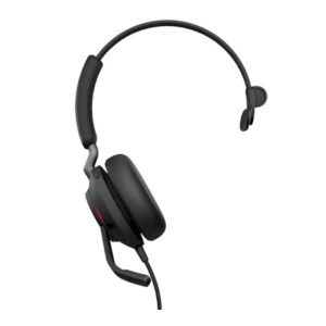 Jabra Evolve2 40 Mono headset voor o.a. Dragon spraakherkenning - met USB-A en USB-C aansluiting