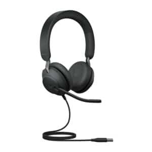 Jabra Evolve2 40 - Stereo headset met noise cancelling microfoon - zeer geschikt voor gebruik met Dragon spraakherkenning
