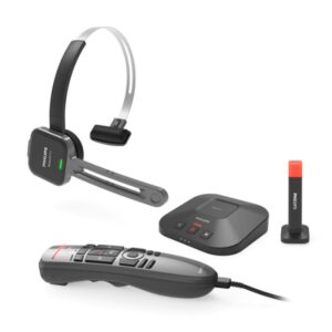Philips PSM6500 dicteerheadset - uitgebreide set met dockingstation, Statuslicht en opname handbediening