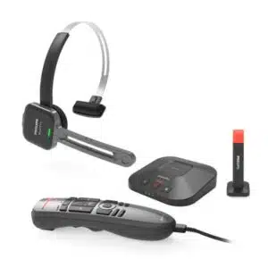 Philips PSM6500 dicteerheadset - uitgebreide set met dockingstation, Statuslicht en opname handbediening