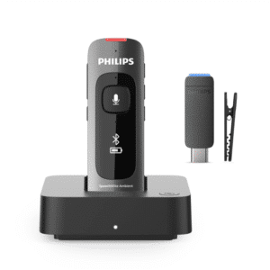 Philips SpeechMike Ambient PSM5000 met dockingstation, Bluetooth-stick en magnetische clip