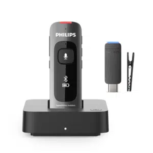 Philips SpeechMike Ambient PSM5000 met dockingstation, Bluetooth-stick en magnetische clip
